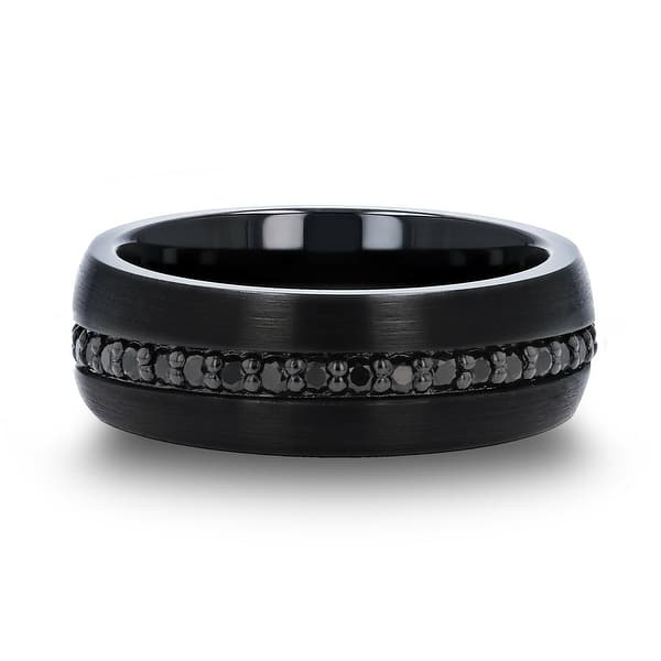 Shop Thorsten Valiant Tungsten Rings For Men Black Tungsten