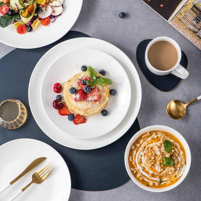 LOVECASA 16-Piece Porcelain Dinnerware Set (Service for 4)