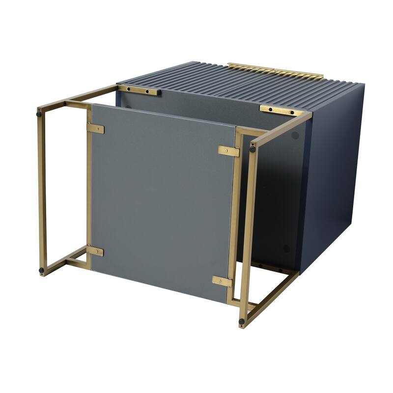24 inch Plywood Freestanding Bathroom Vanity Set with Integrated Resin Sink