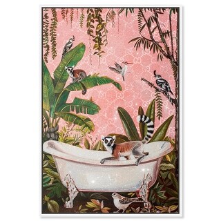 Fresh Jungle Bath Canvas Jungle Bathroom Art by Art Remedy - Bed Bath ...