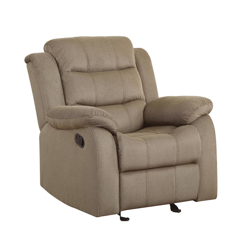 Rodman Upholstered Padded Arm Glider Recliner