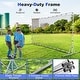 preview thumbnail 15 of 16, Costway Soccer Rebounder Net 12 x 6 FT Portable Football Training - See Details