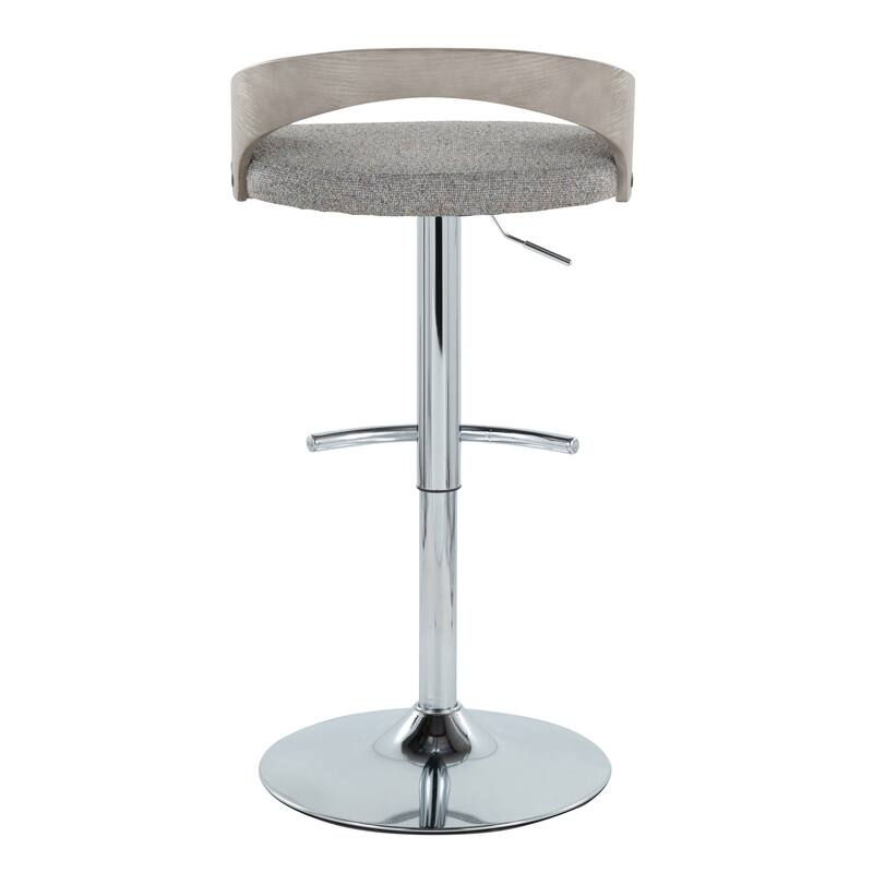 Carson Carrington Stavanger Adjustable Bar Stool with Rounded T Footrest (Set of 2)
