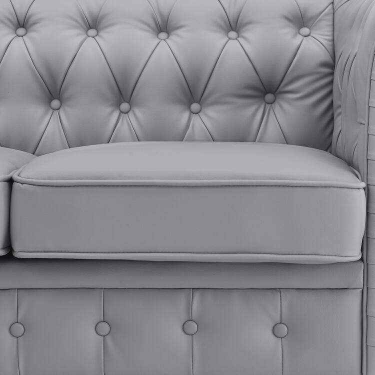Emery Chesterfield Sofa, Luxurious Comfort for Cozy Living Rooms, Mid-Century Modern couch, Elegance & Serenity, 3-Seater Sofa
