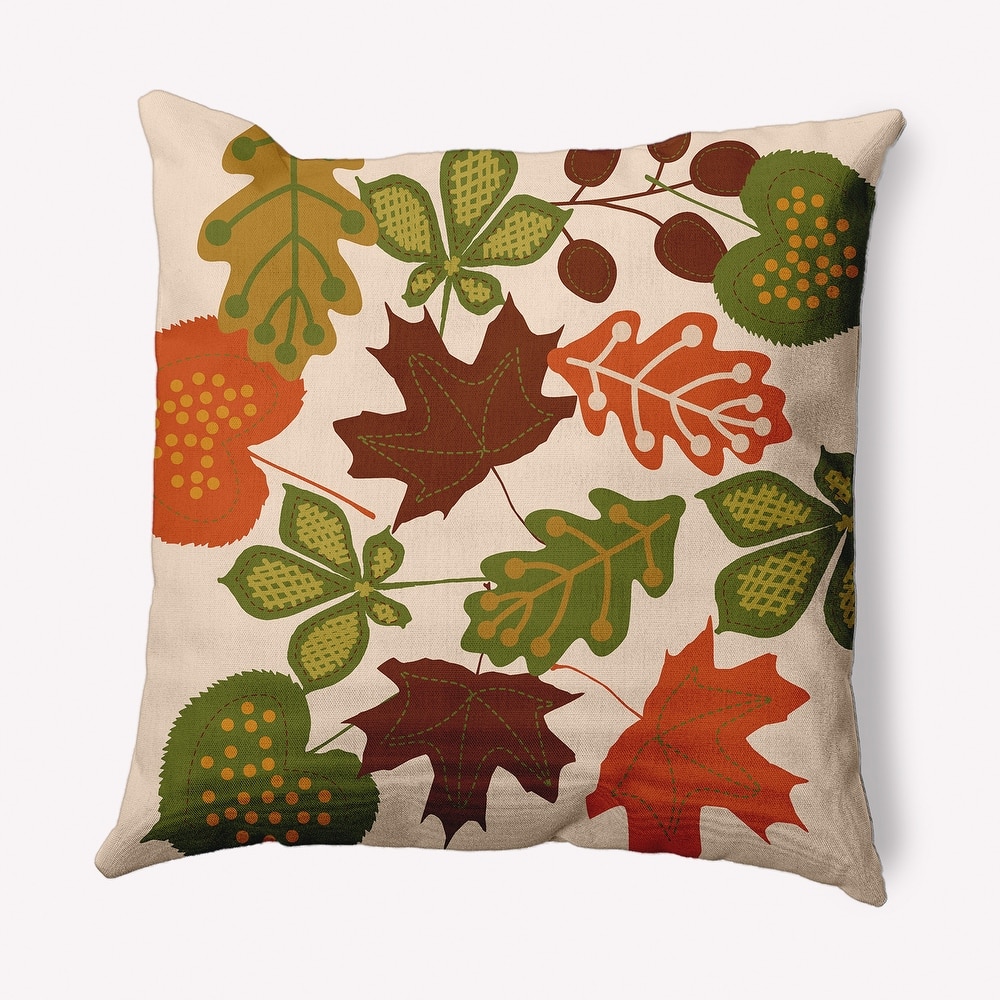 Fall Leaves Indoor/Outdoor Throw Pillow