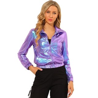 purple metallic jacket