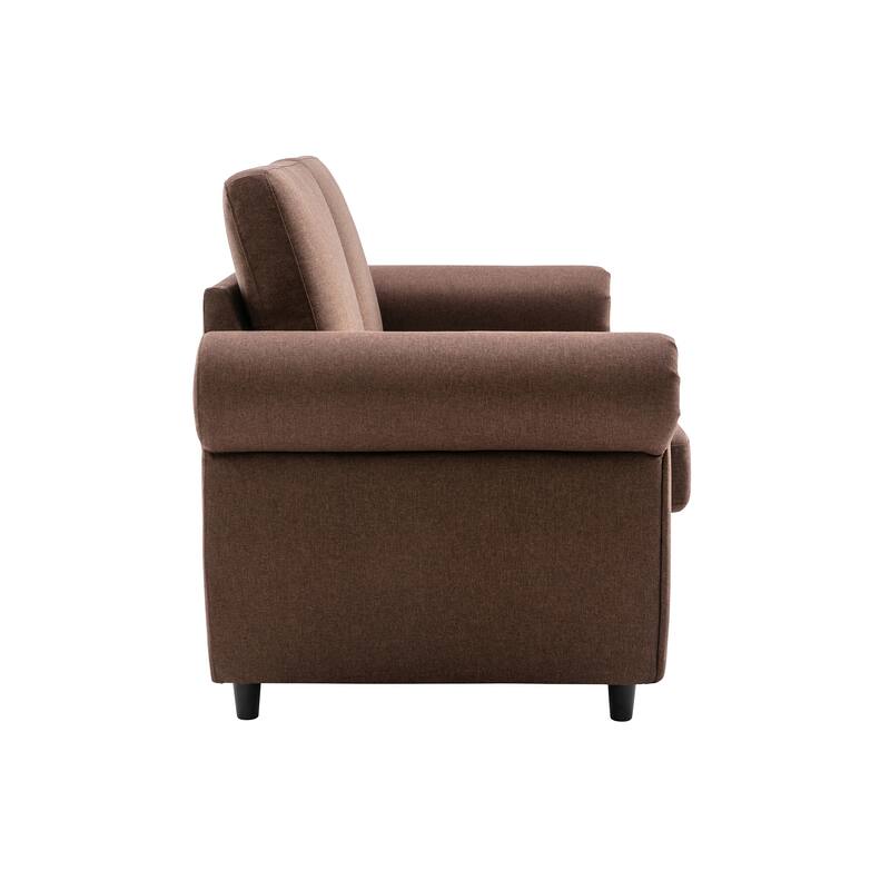 57.9" Orisfur Pull Out Sofa Bed Loveseat Sleeper With Twin Size Memory Mattress With Two Usb Ports For Living Room Spaces