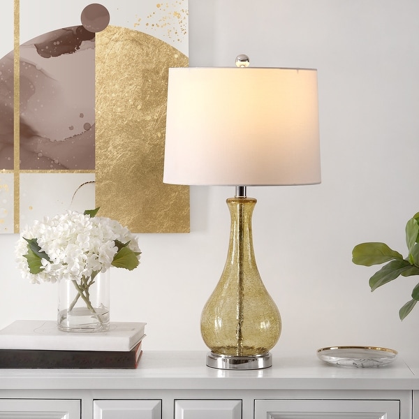 Cracked glass table lamp cheap