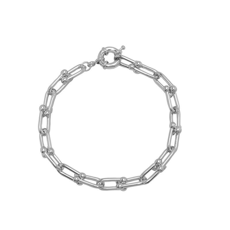 Victoria Townsend Silver Plated Bridle Chain Bracelet