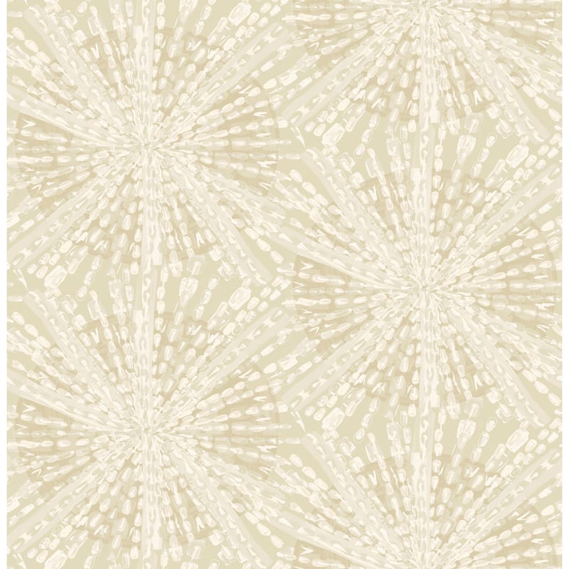 LiLi WhittWhitt Soft Gold Sunburst Peel & Stick Wallpaper