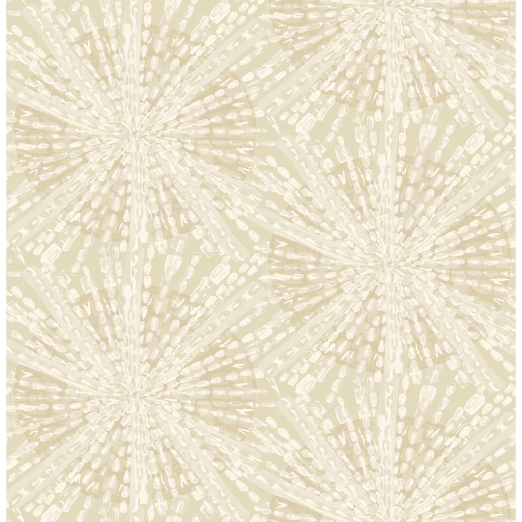 LiLi WhittWhitt Soft Gold Sunburst Peel & Stick Wallpaper