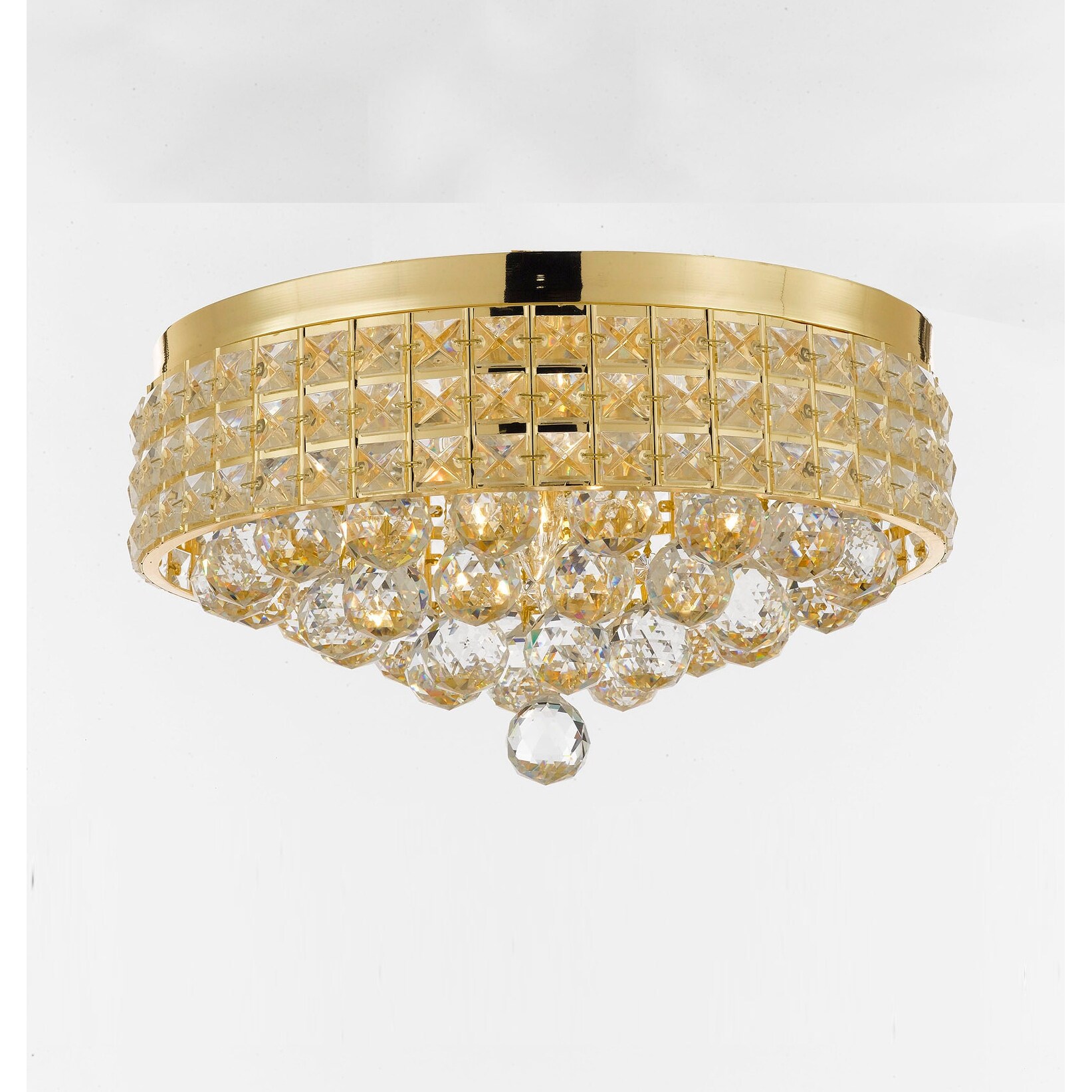 Shop Flush Mount French Empire Crystal Chandelier With 40mm