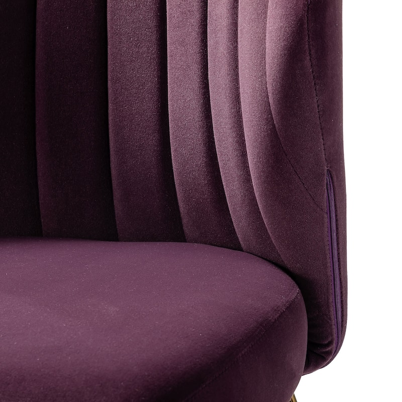 Barbara Contemporary Upholstered Side Chair with Small Base Set of 2 by HULALA HOME