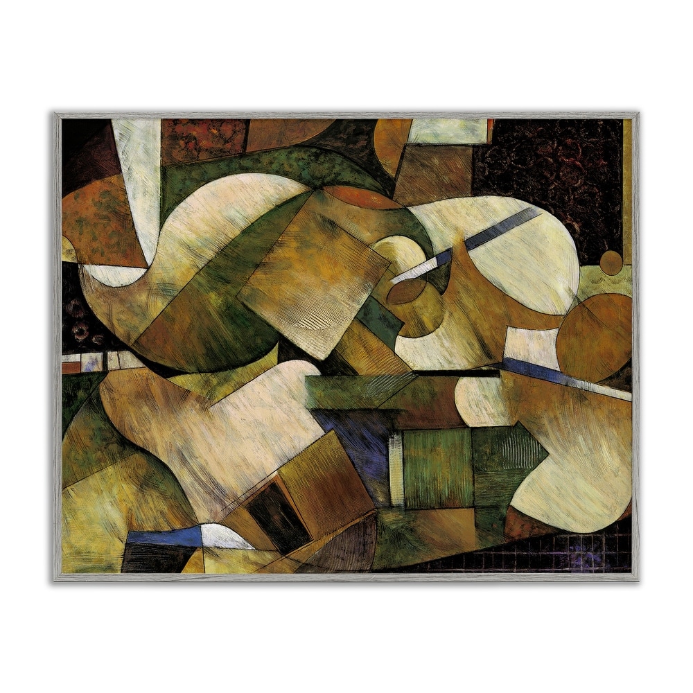 Stupell Expressive Geometric Abstraction Framed Giclee Art Design By Jonathan Parsons