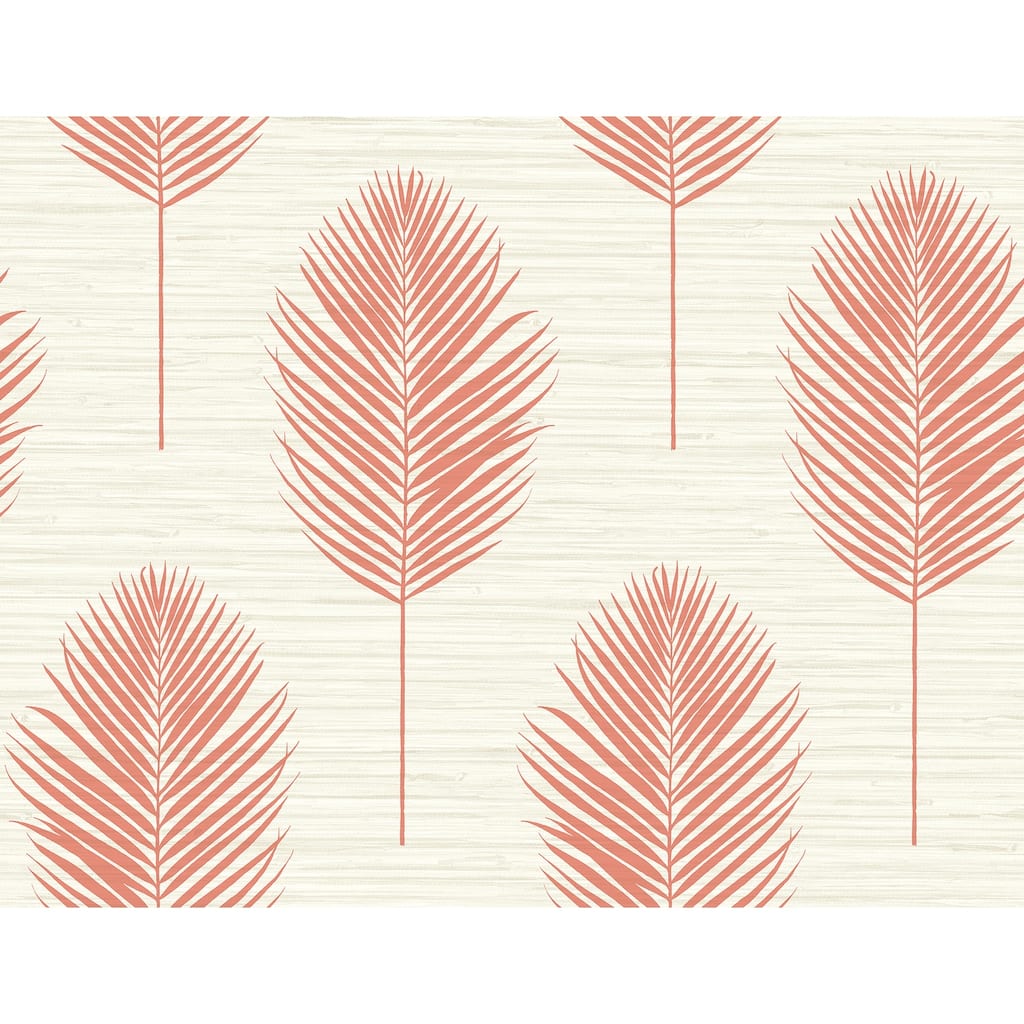 A-Street Prints Bali Coral Fern Wallpaper