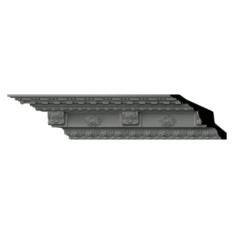 3 3/8"H x 3 3/8"P x 4 1/2"F x 96"L Elijah Crown Moulding - 1-Pack