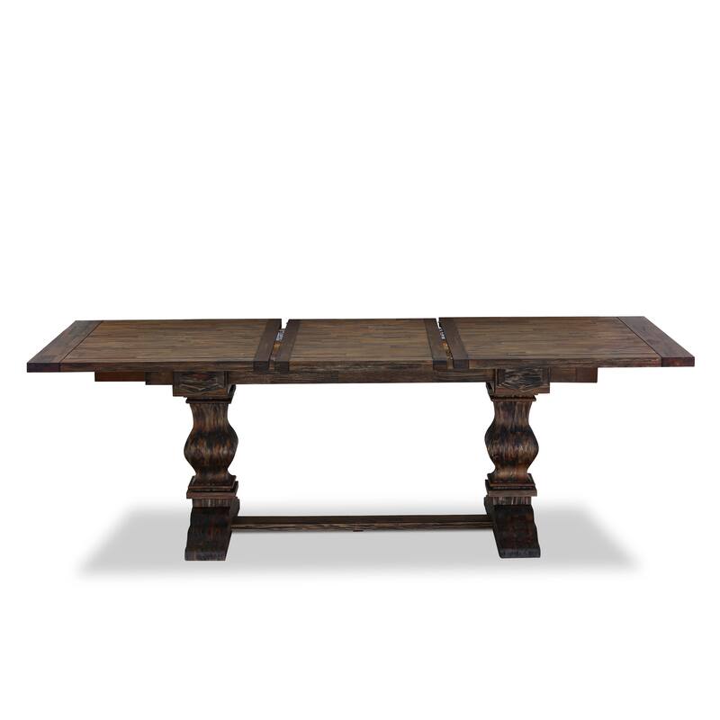 East West Furniture Kitchen Set Includes a Rectangle Dining Table and Upholstered Chairs, Jacobean (Pieces Options)