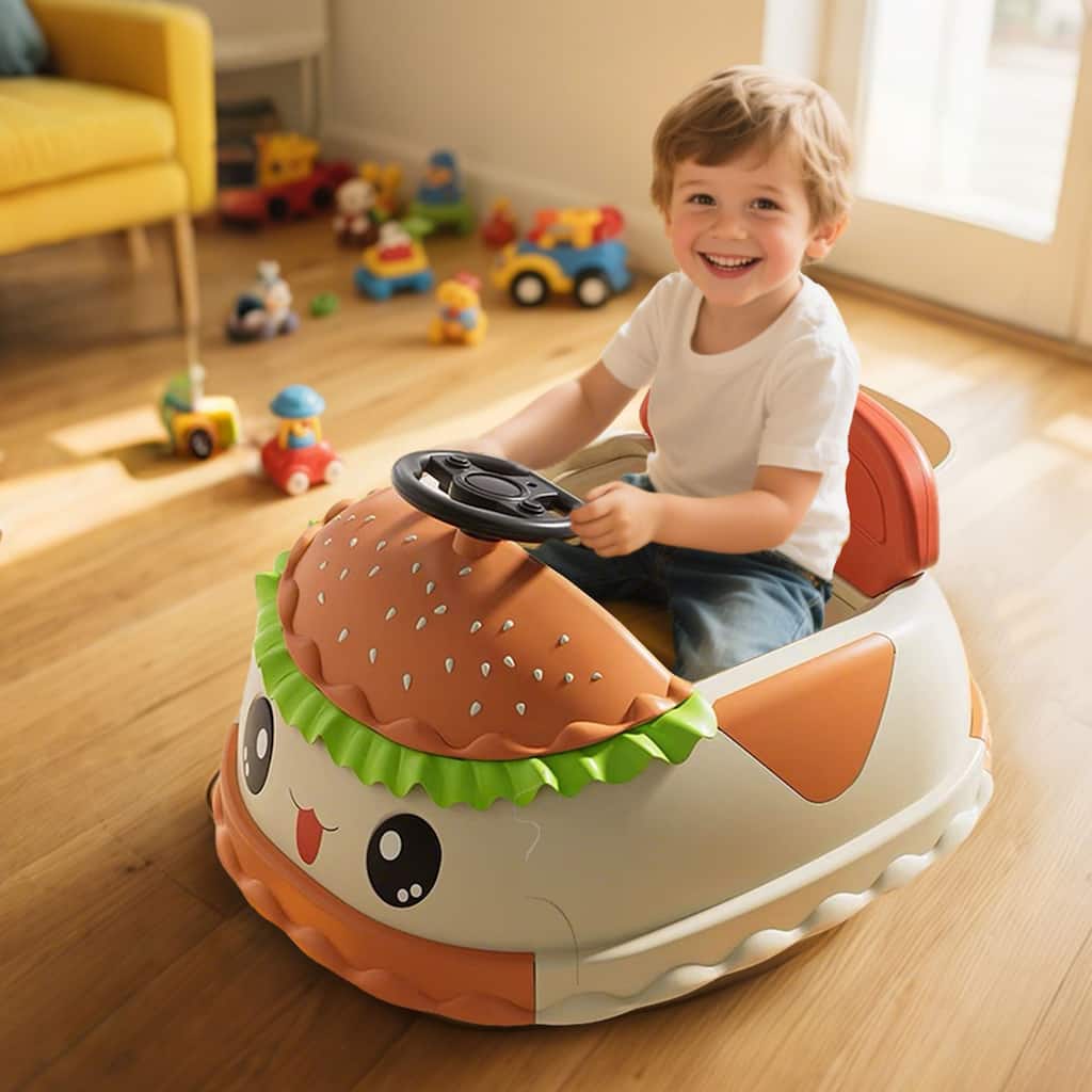Kids Electric Ride-On Car 360 Rotating Ride-On Car with Music