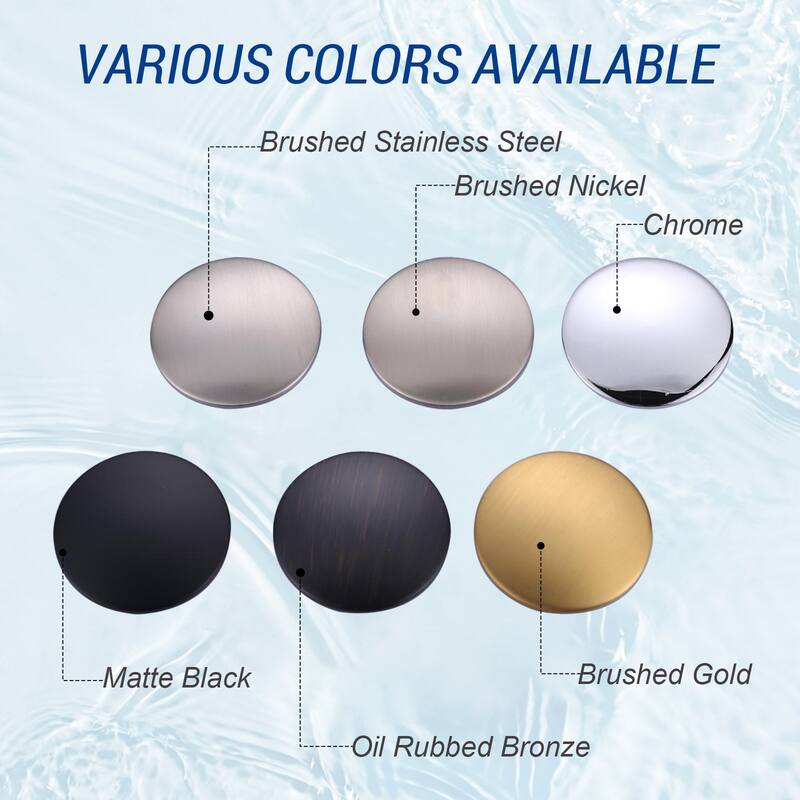 WOWOW Sink Hole Cover Fits 0.31 to 1.89" Holes, Easy Install