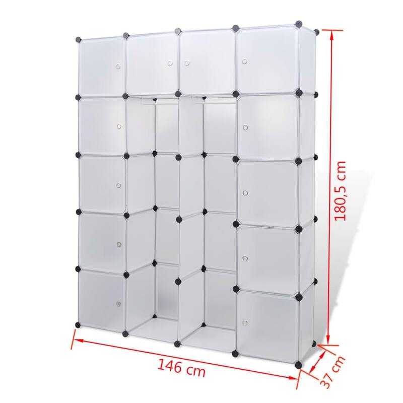 vidaXL Modular Cabinet with Compartments Storage Organizer for Living Room