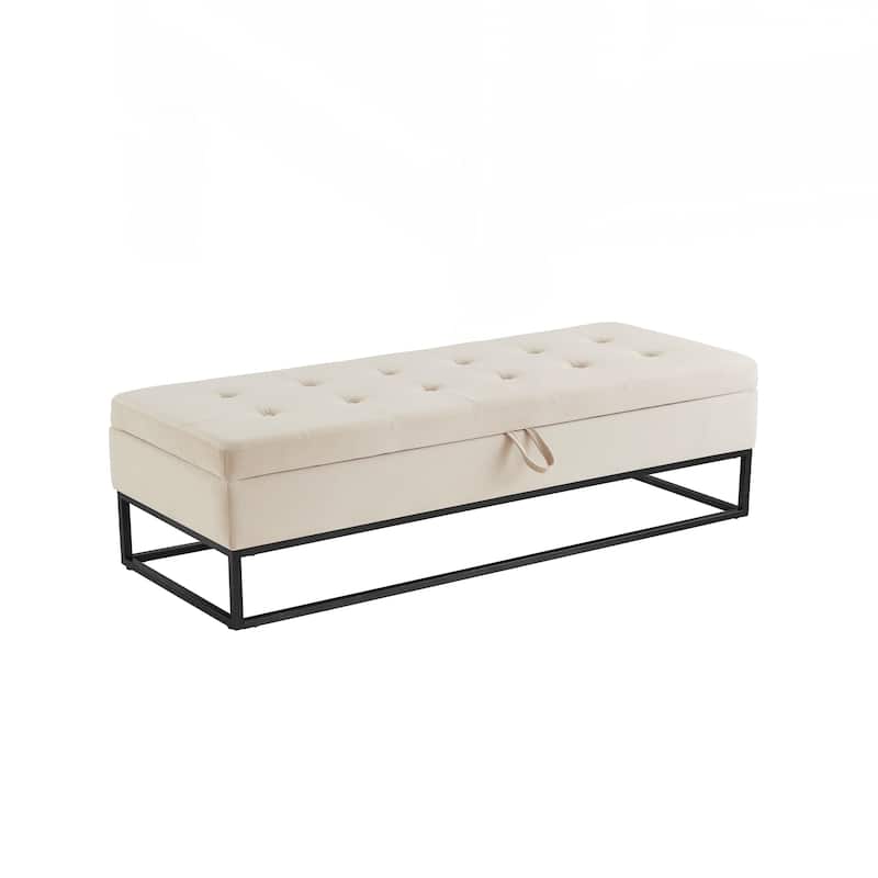 Bed Bench Metal Base with Storage