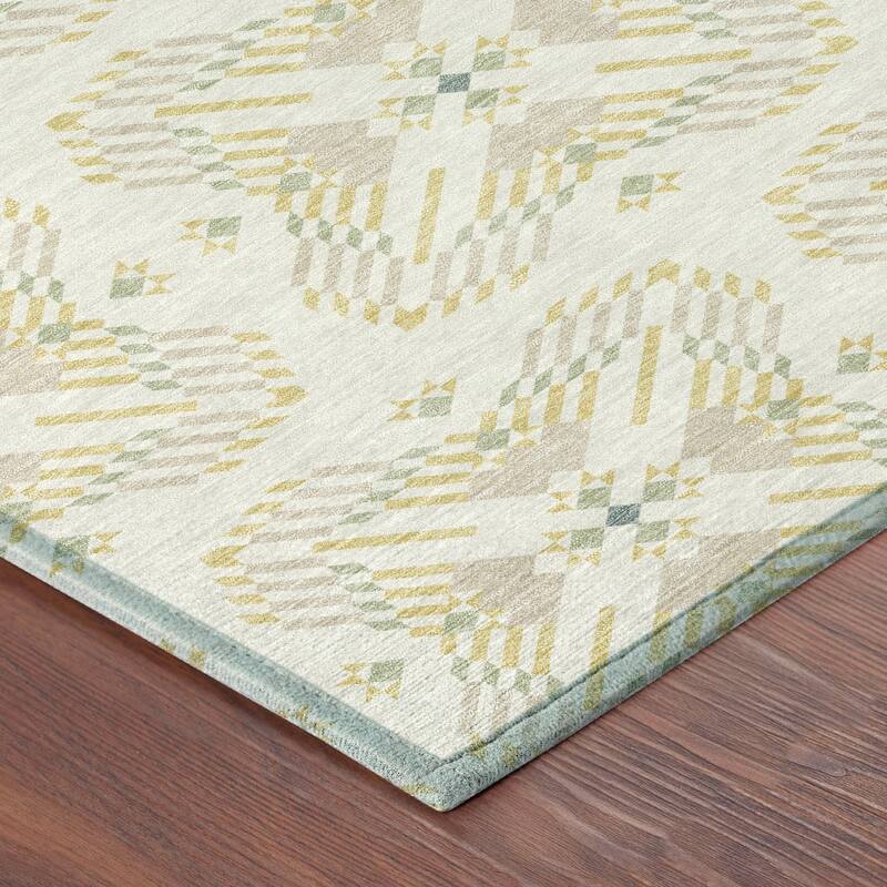 Machine Washable Indoor/ Outdoor Modern Frontenac Chantille Rug
