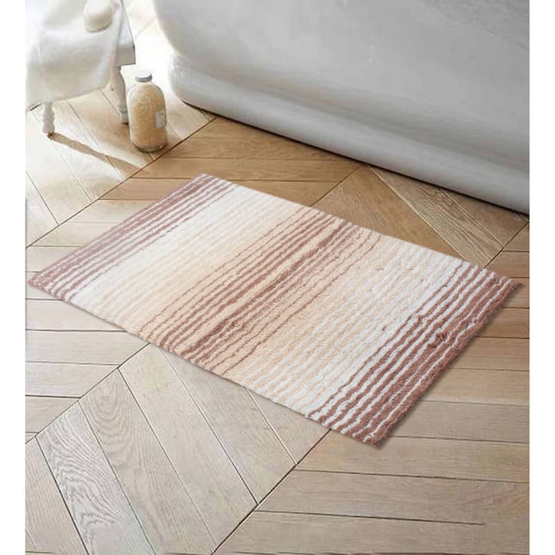 Gradiation Collection Absorbent Cotton Machine Washable Bath Rug