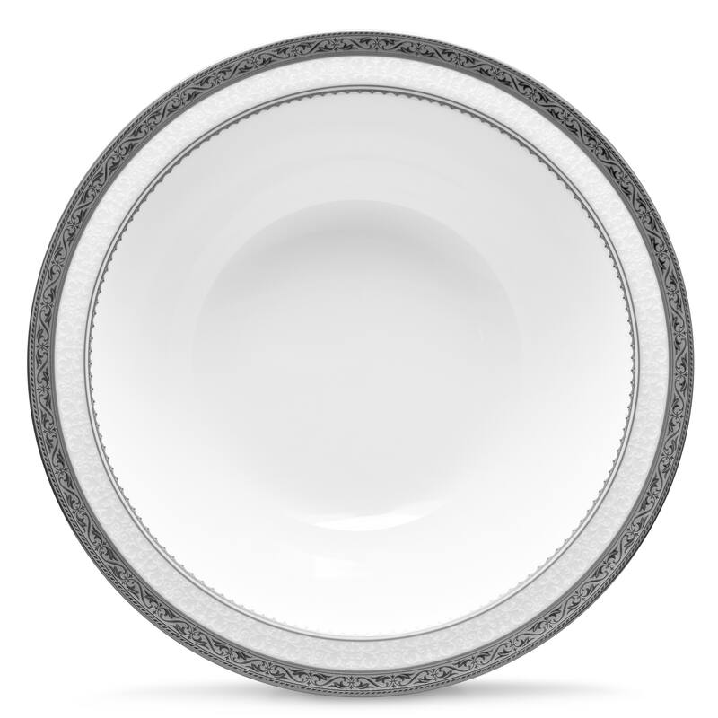 Odessa Gold Round Vegetable Bowl, 9.50", 32 oz. - Platinum