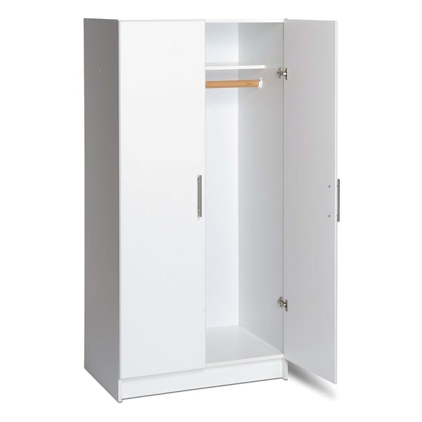 Wardrobe with store hanging rail