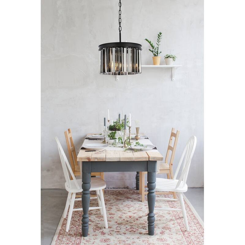 Royce Edge 3-Light Matte Black Pendant