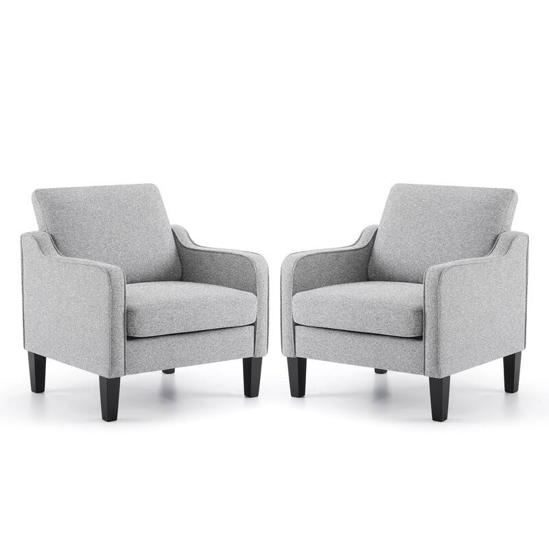 VINGLI Mid Century Modern Fabric Accent Chair