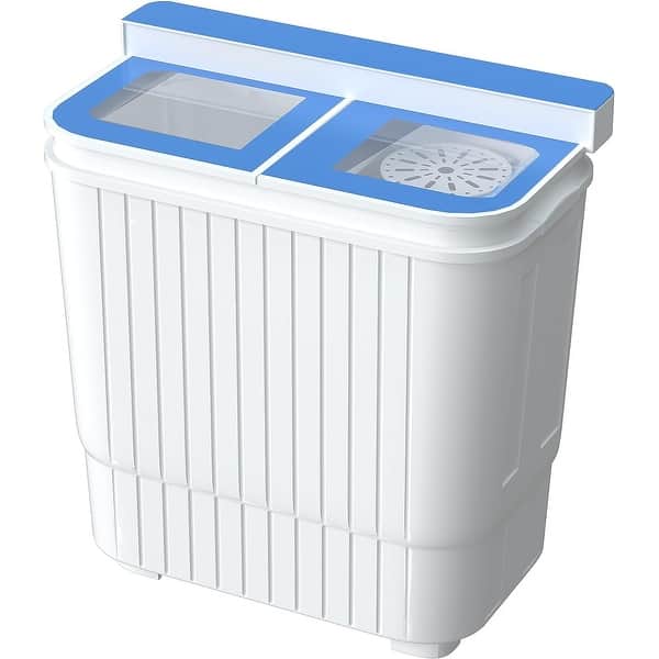 Suncrown Portable Mini Compact Twin Tub 21.6lbs Washing Machine Washer