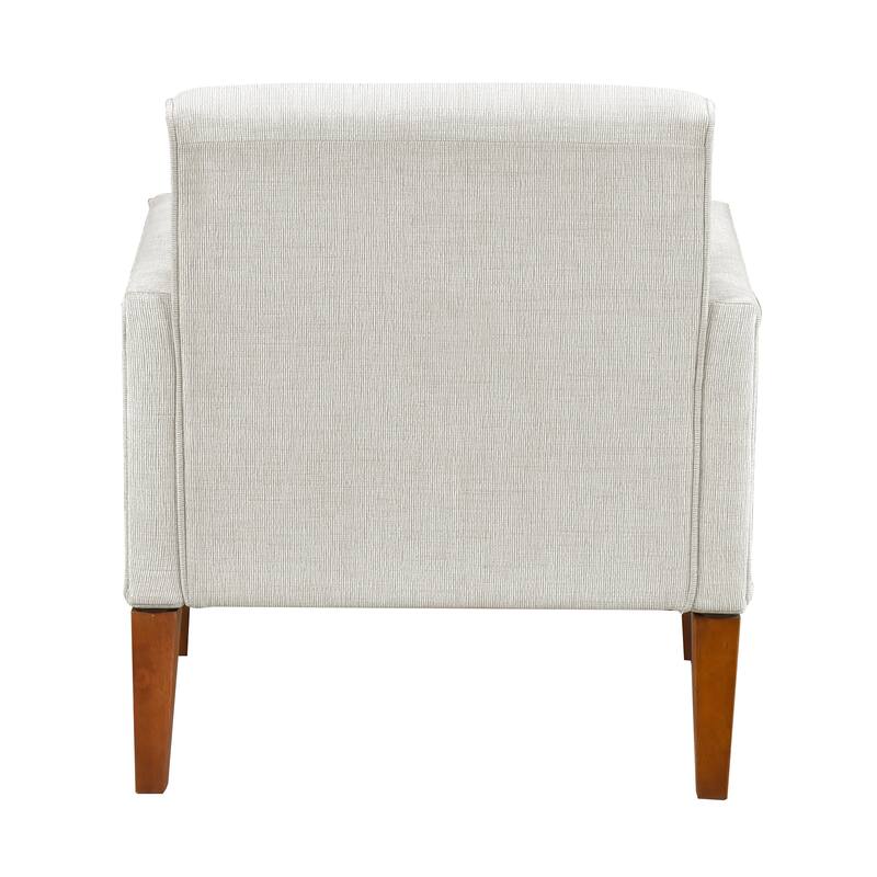 Vivian 29" Chenille Chair - Walnut Finish Solid Wood Legs