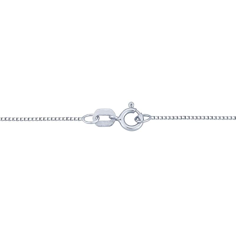 Auriya 5/8ctw Asscher-Cut Diamond Necklace 14-karat White Gold (G-H, VS1-VS2)