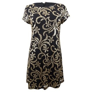 plus size sequin t shirt dress