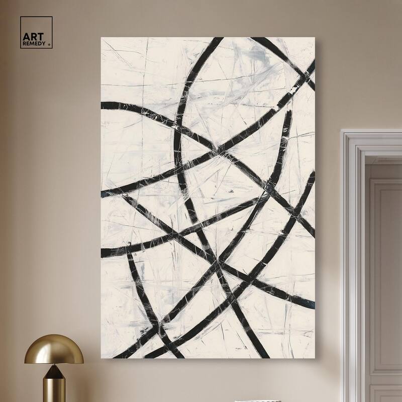 Intersecting Lines I Canvas by Art Remedy, Gallery Wrapped