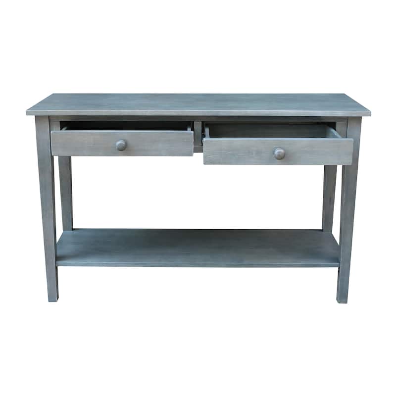 Spencer Solid Parawood Sofa Server Table - 48 in. W x 17 in. D x 30 in. H
