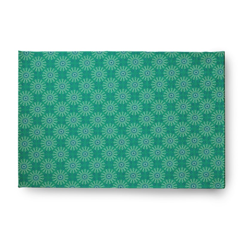 Sun Tile Rug - Kelly Green - 3' x 5'