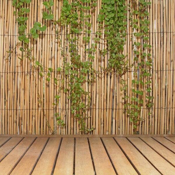 slide 2 of 7, Jumbo Reed Screen Fencing Privacy Decorative Fence 6 ft H x 16 ft L