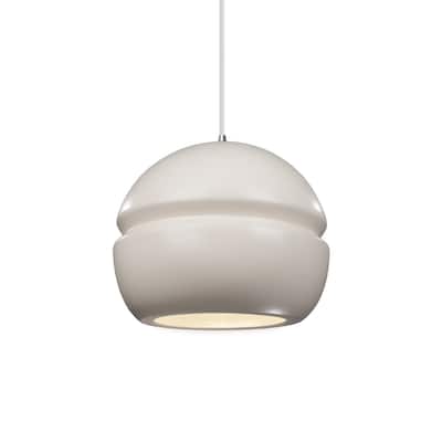 Carson Carrington Sallebacka 1-light Matte White Small Pendant - Polished Chrome, Matte White, White