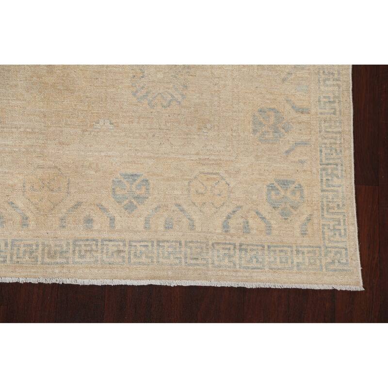 Vegetable Dye Traditional Oushak Turkish Wool Area Rug Hand-knotted - 5'6" x 9'5"