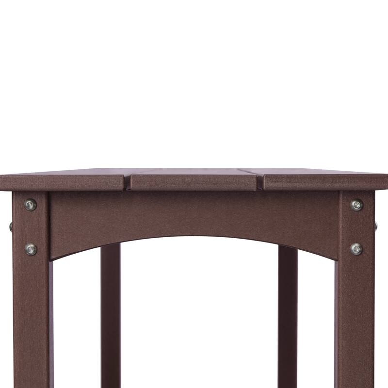 Laguna Hdpe All Weather Outdoor Patio Two Shelf Table