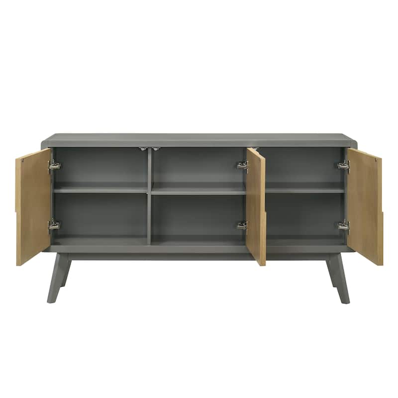Accent Cabinet - Natural+Grey