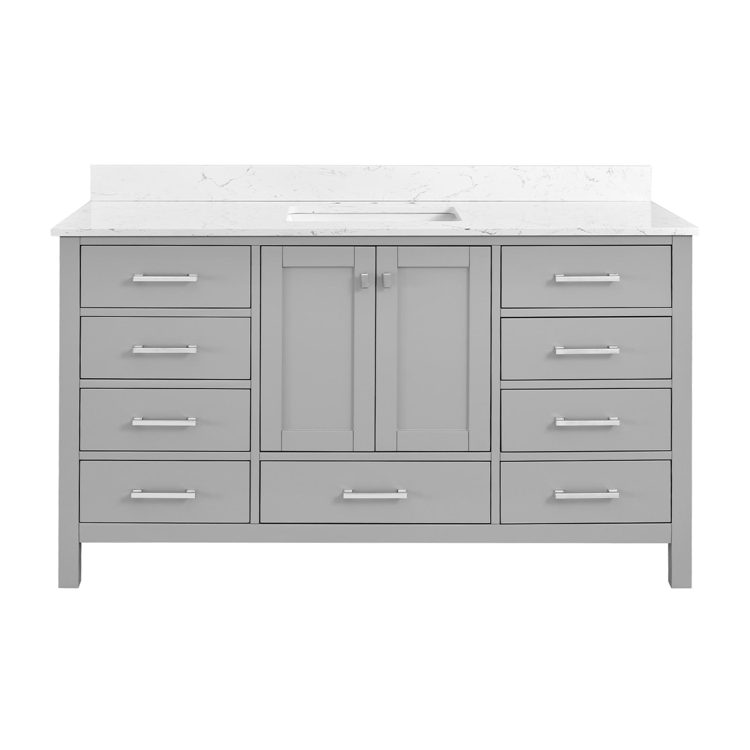 Modern Minimalist Freestanding Bathroom Vanity with Sink