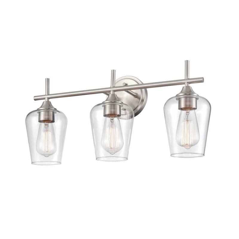 Millennium Lighting Ashford Metal Bathroom 3 Light Vanity Fixture in Multiple Finishes