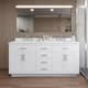 Option White / White Quartz Top / Brushed Nickel Hardware
