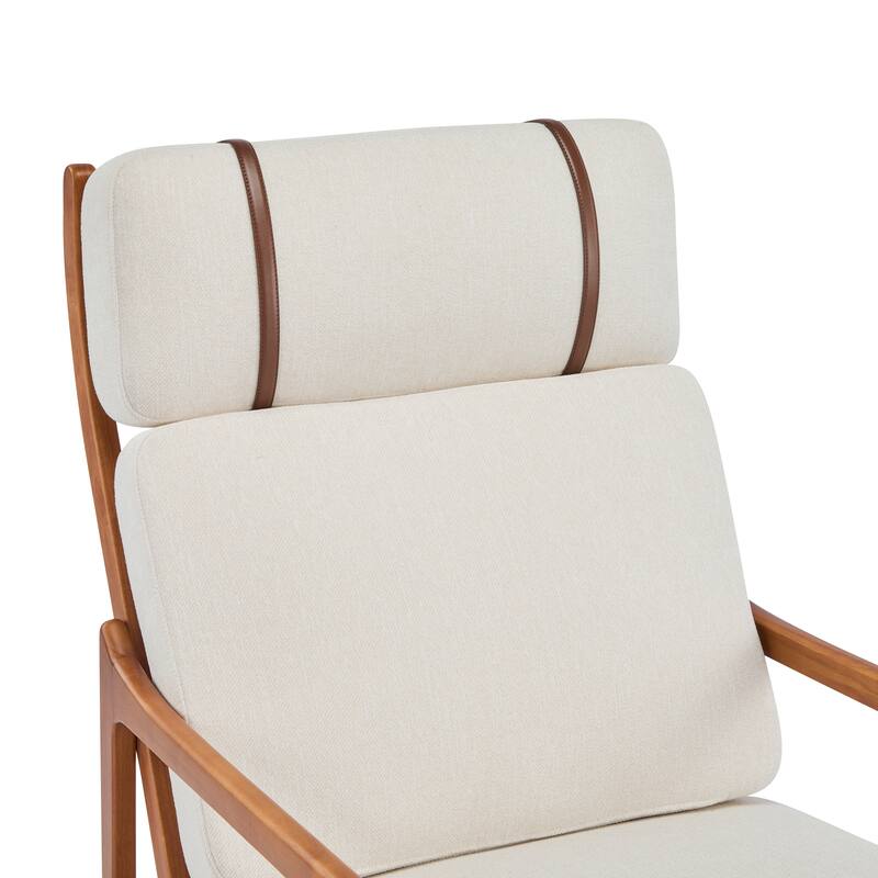 Christopher Knight Home - Jennie Tall-Back Wood Armchair with Ergonomic Comfort for Any Room