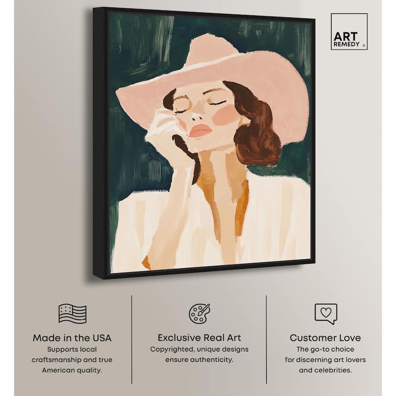 Sun Hat Canvas by Art Remedy