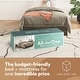 preview thumbnail 8 of 13, RealRooms DreamSaver Set Platform Bed Frame + Mattress Included, Twin Size Platform Bed and 6-Inch Mattress Set, Black Oak
