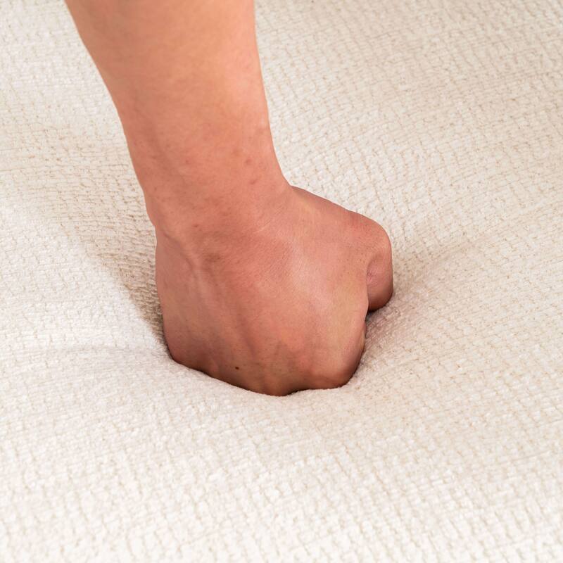 Set of 1 Square Barrel Shaped Boucle Upholstered Accent Armchair